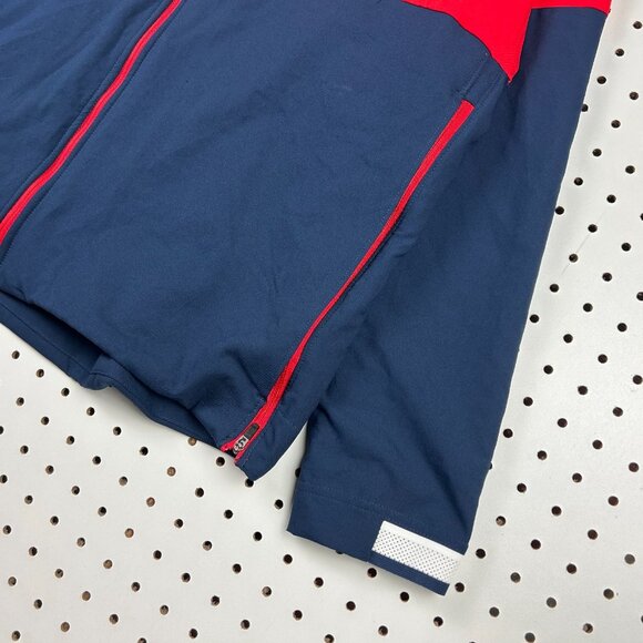 Ole Miss Rebels Nike Windbreaker XL Jacket Full Zip Red Blue On Field Football - Picture 4 of 7
